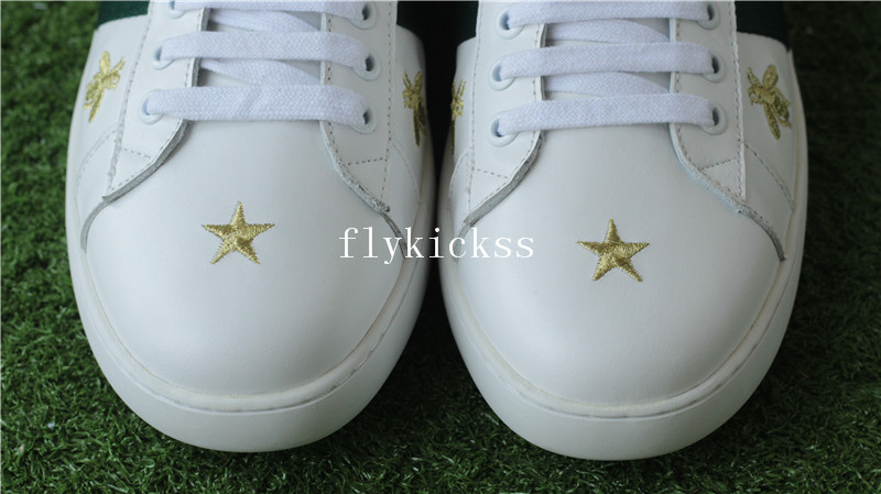 GC Ace Embroidered Sneaker White Bee & Star